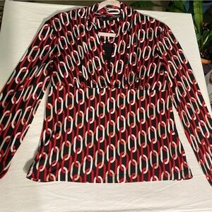 🌷🌷3/$15 Briggs New York Slimming Faux Wrap Blouse M🌷🌷